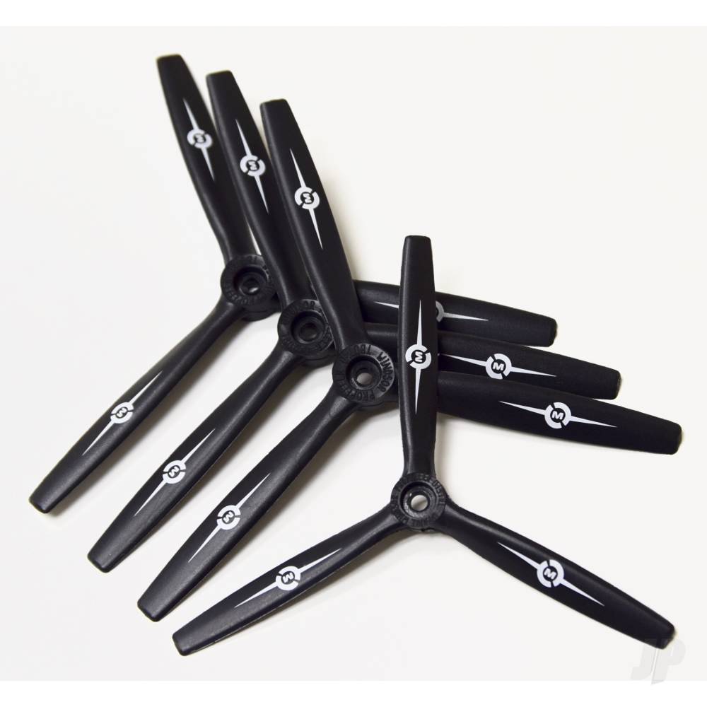13x12 3-Blade Propeller Reverse/Pusher Black-3
