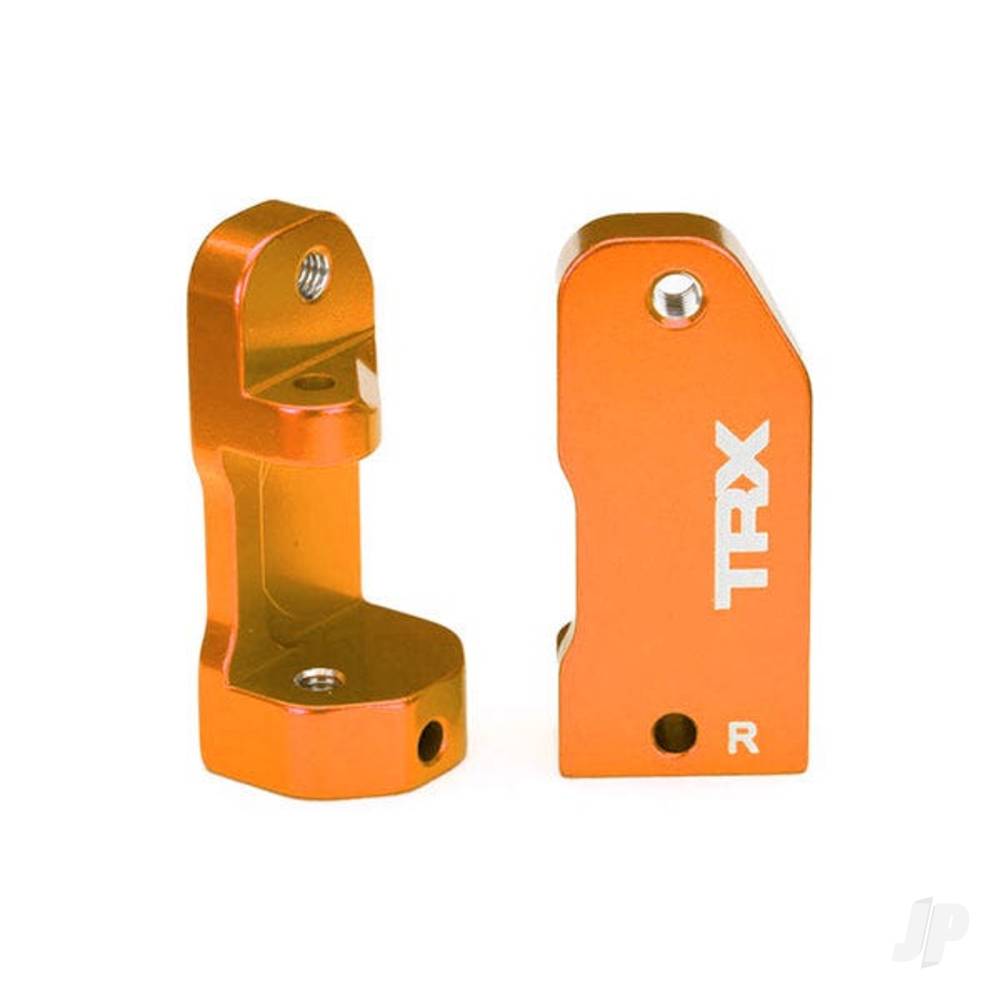 traxxas-caster-blocks-30-degree-orange-anodised-6061-t6-aluminium-left-right-suspension-screw-pin-2-pcs