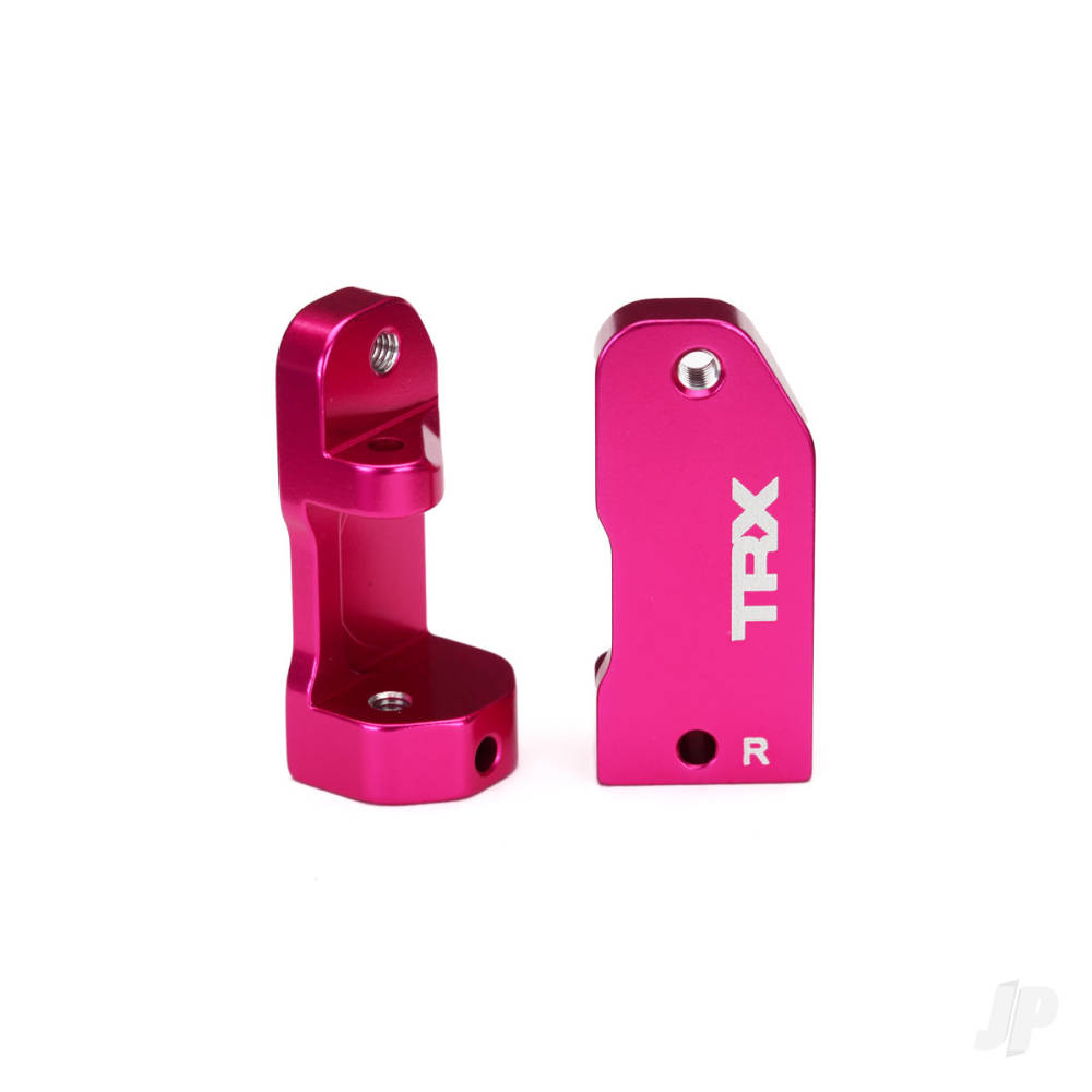 traxxas-caster-blocks-30-degree-pink-anodised-6061-t6-aluminium-left-right-suspension-screw-pin-2-pcs