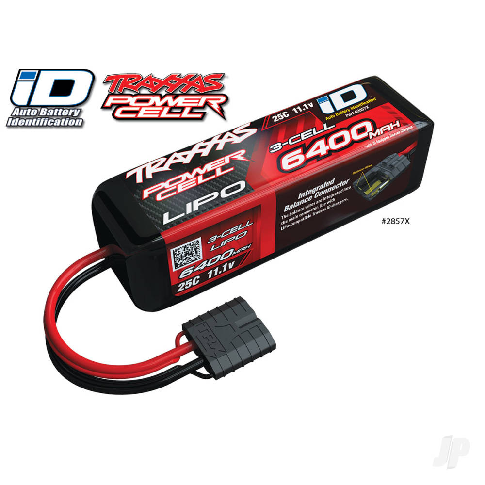 Traxxas LiPo 3S 6400mAh 11.1V 25C iD Power Cell Battery-5