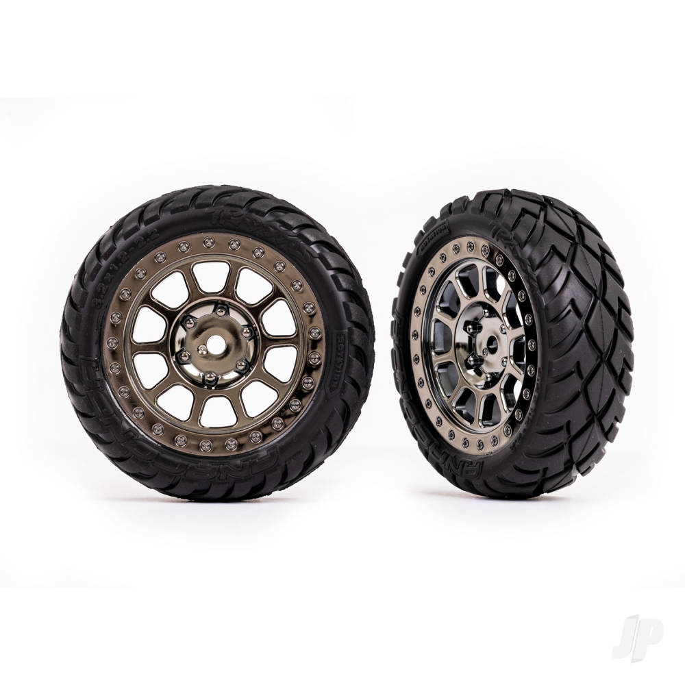 traxxas-tyres-wheels-assembled-22in-black-chrome-wheels-anaconda-22in-tyres-with-foam-inserts-2-bandit-front
