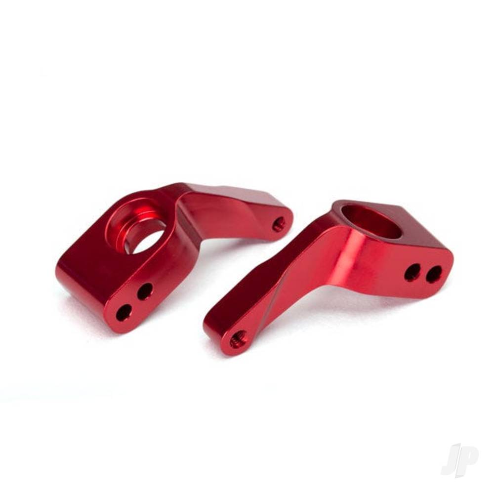 traxxas-stub-axle-carriers-rustler-stampede-bandit-2-pcs-6061-t6-aluminium-red-anodised-5x11mm-ball-bearings-4-pcs