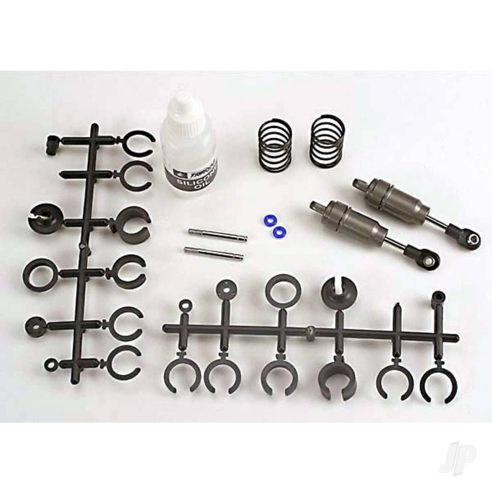 Traxxas Big Bore shocks (Short) (Hard-anodised & PTFE-coated T6 aluminium) (assembled with TiN shafts with springs) (Front & Rear) (2 pcs) (Note: Assembled with 32mm shafts, 29mm shafts included)