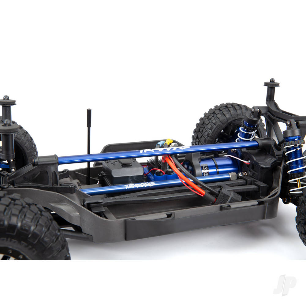 Traxxas Chassis Brace Kit, Blue (fits Rustler 4X4 and Slash 4X4 equipped with Low-CG chassis)-8