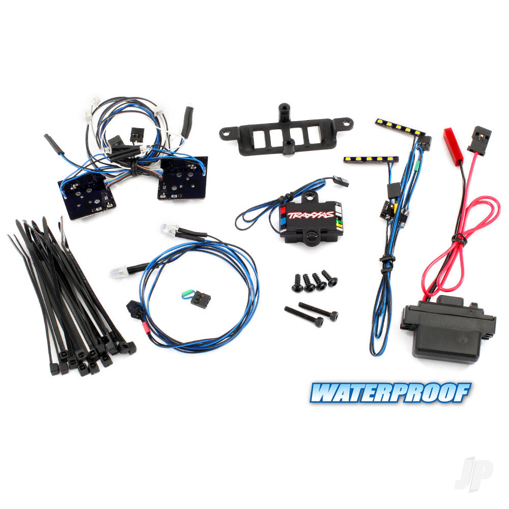 traxxas-led-light-set-complete-with-power-supply-contains-headlights-tail-lights-roof-lights-distribution-block-fits-8811-or-8825-body