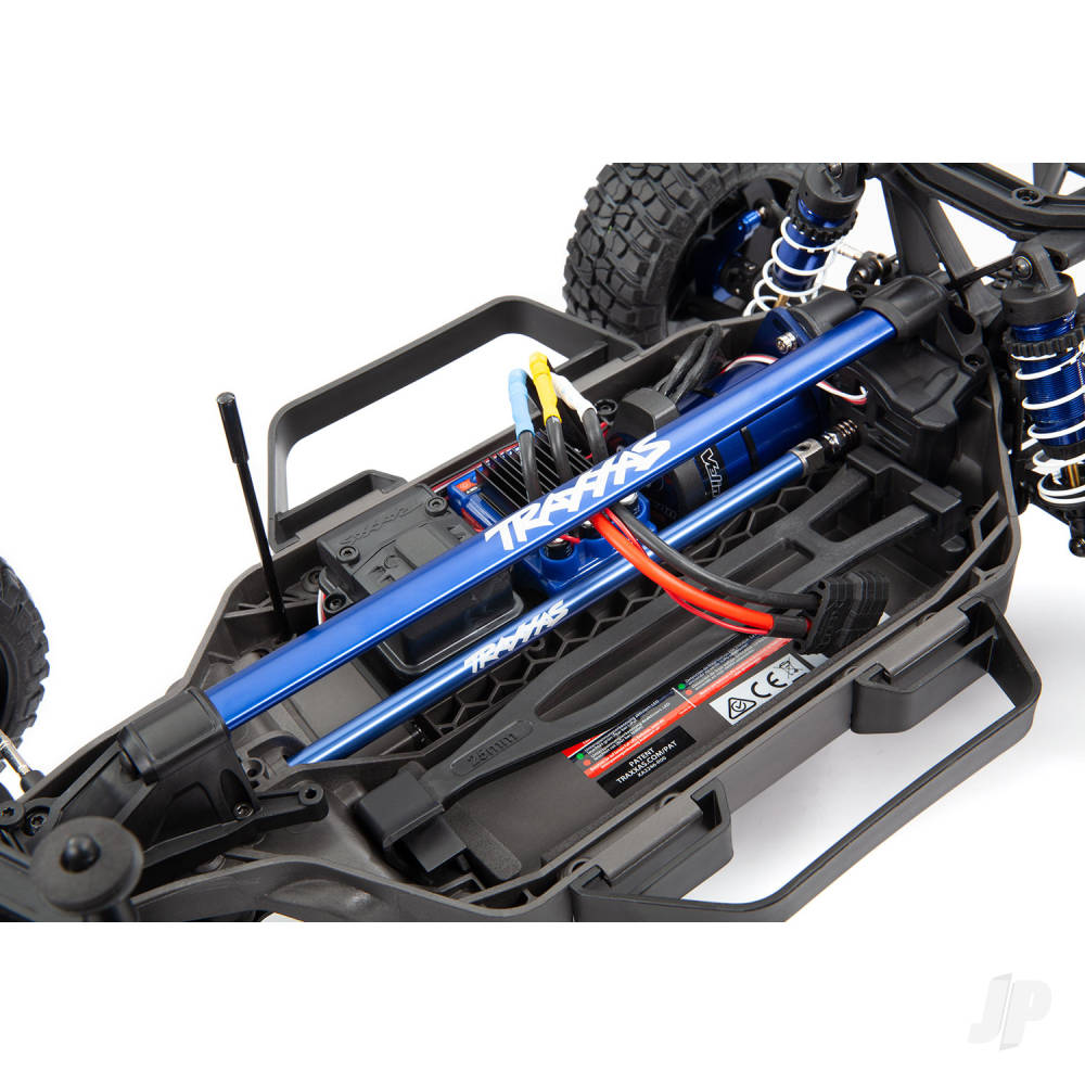 Traxxas Chassis Brace Kit, Blue (fits Rustler 4X4 and Slash 4X4 equipped with Low-CG chassis)-9