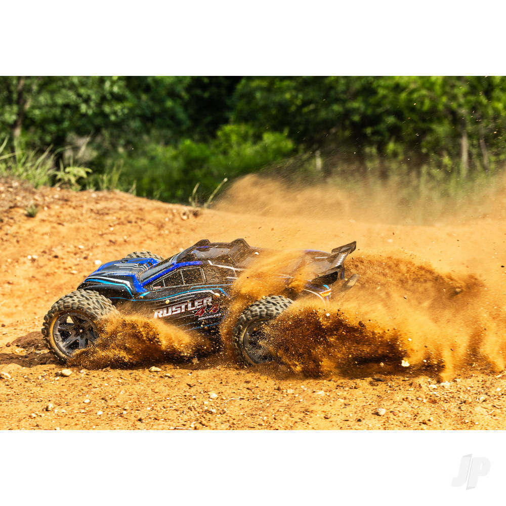 Traxxas Rustler 4X4 BL-2S 1:10 4WD RTR Stadium Truck, Blue (+ TQ 2-ch, BL-2S, 3300kV)-5