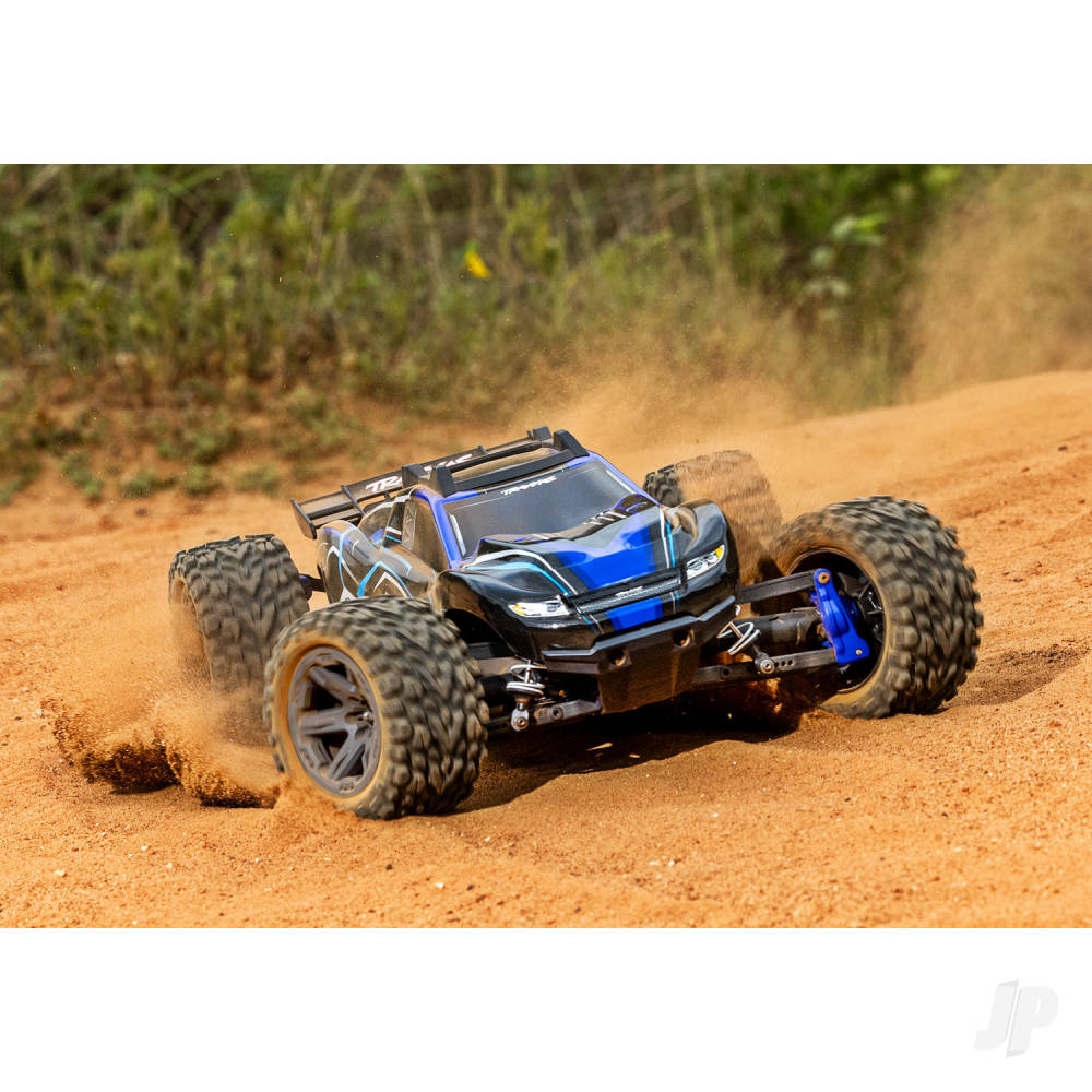 Traxxas Rustler 4X4 BL-2S 1:10 4WD RTR Stadium Truck, Blue (+ TQ 2-ch, BL-2S, 3300kV)-7