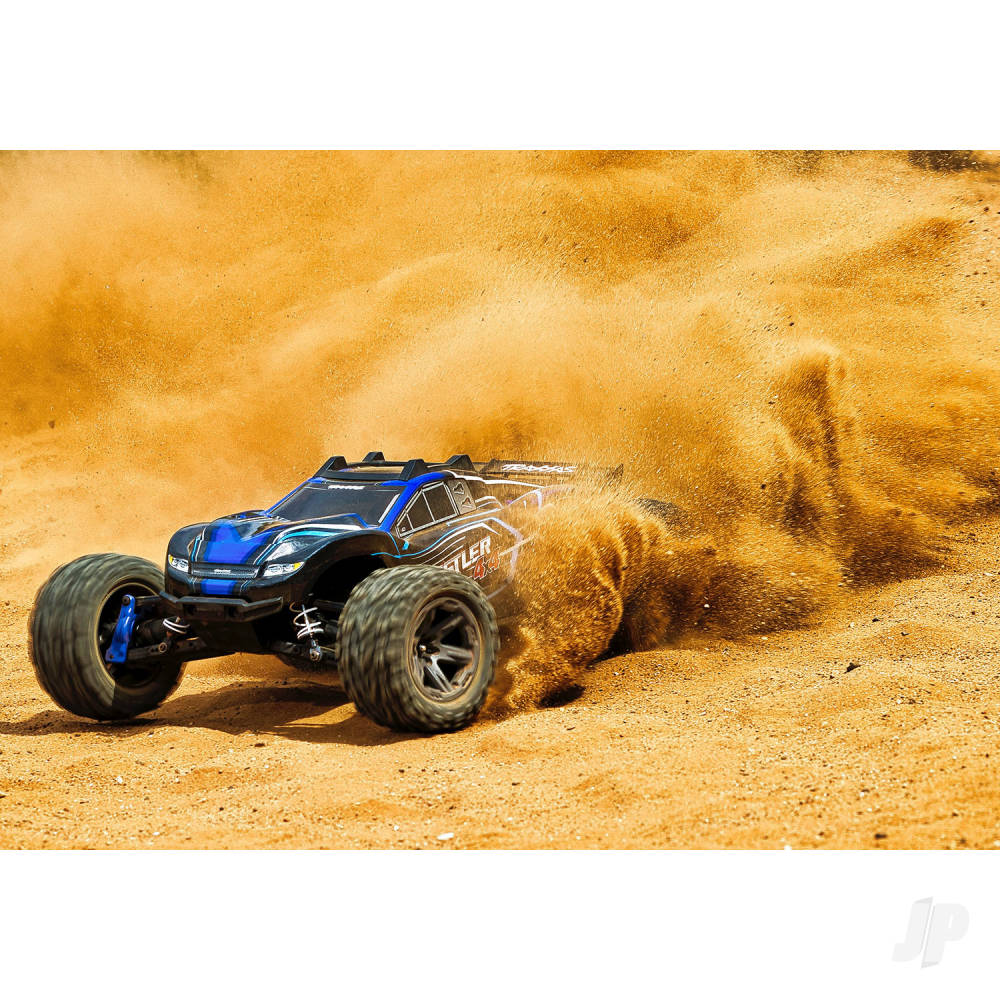 Traxxas Rustler 4X4 BL-2S 1:10 4WD RTR Stadium Truck, Blue (+ TQ 2-ch, BL-2S, 3300kV)-8