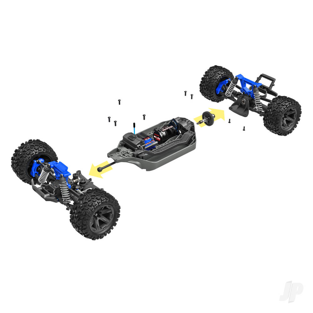 Traxxas Rustler 4X4 BL-2S 1:10 4WD RTR Stadium Truck, Red (+ TQ 2-ch, BL-2S, 3300kV)-17
