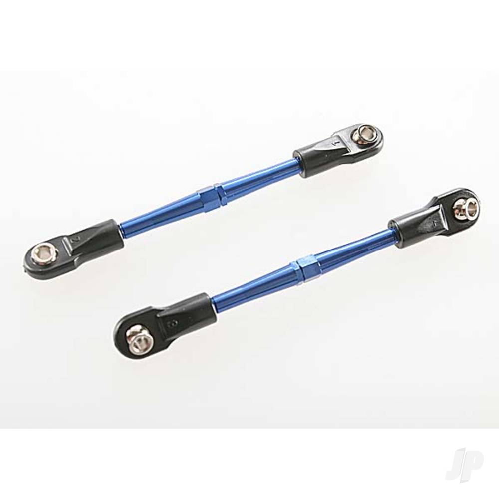 Traxxas Turnbuckles, aluminium (Blue-anodised), toe links, 59mm (2 pcs) (assembled with rod ends & hollow balls) (requires 5mm aluminium wrench #5477)-1