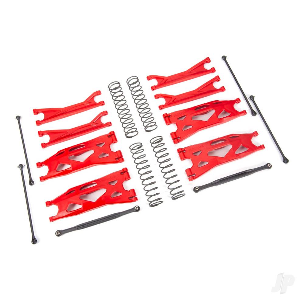 traxxas-suspension-kit-x-maxx-widemaxx-red-includes-front-rear-suspension-arms-front-toe-links-driveshafts-shock-springs