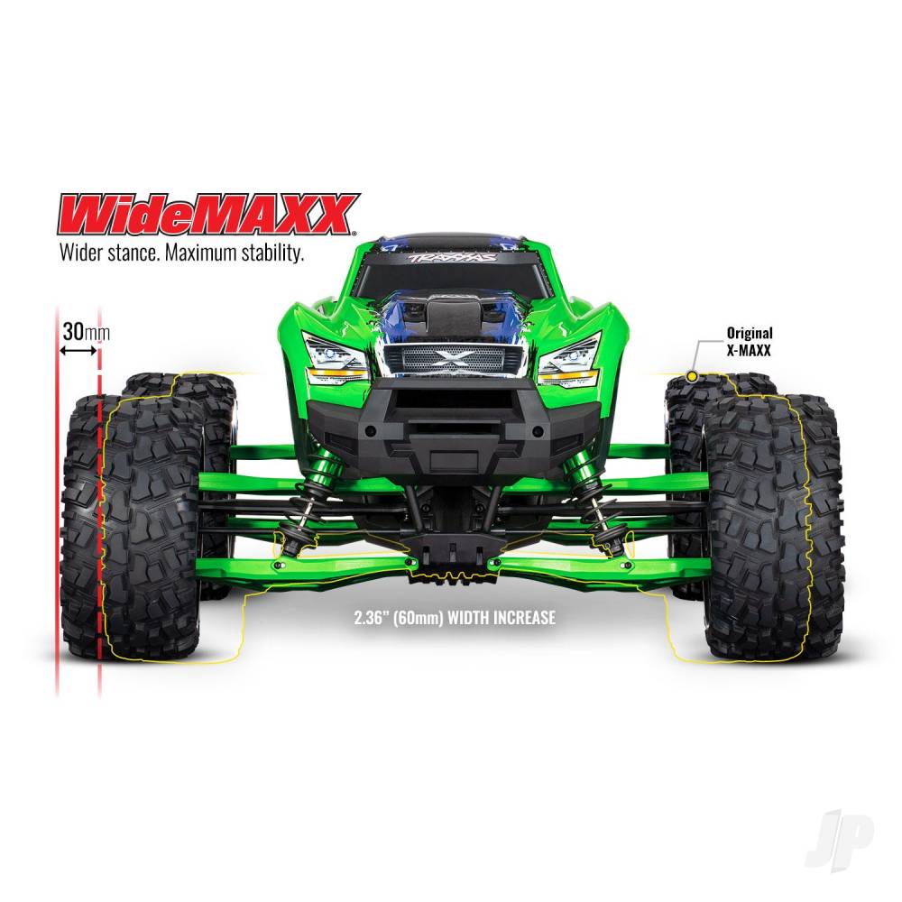 Traxxas Suspension kit, X-Maxx WideMaxx, Red (includes front & rear suspension arms, front toe links, driveshafts, shock springs)-3