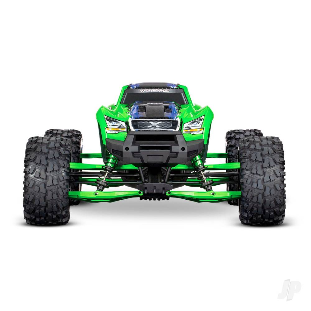 Traxxas Suspension kit, X-Maxx WideMaxx, Green (includes front & rear suspension arms, front toe links, driveshafts, shock springs)-6