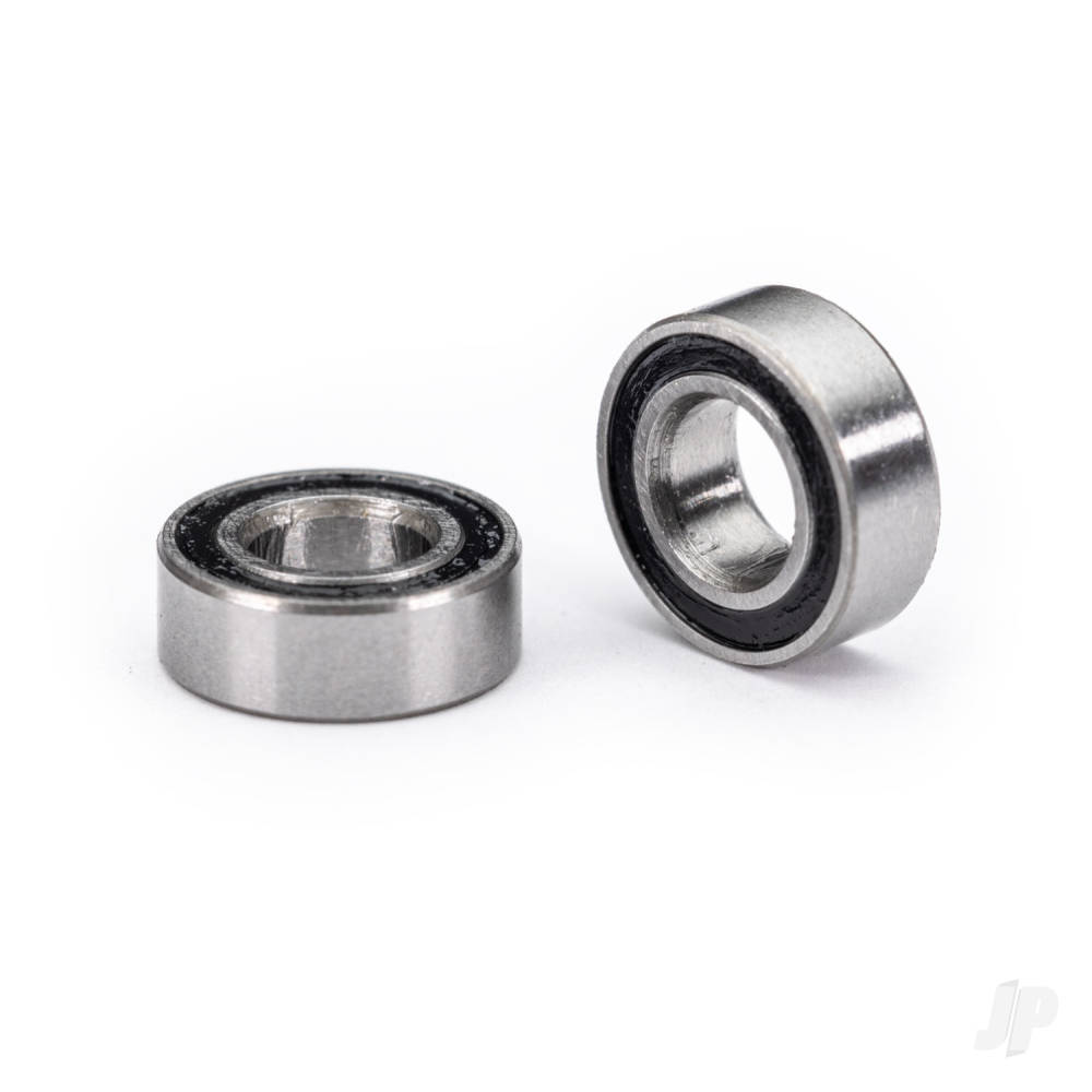 Traxxas Ball bearings, Black rubber sealed (3.5x7x2.5mm) (2 pcs)