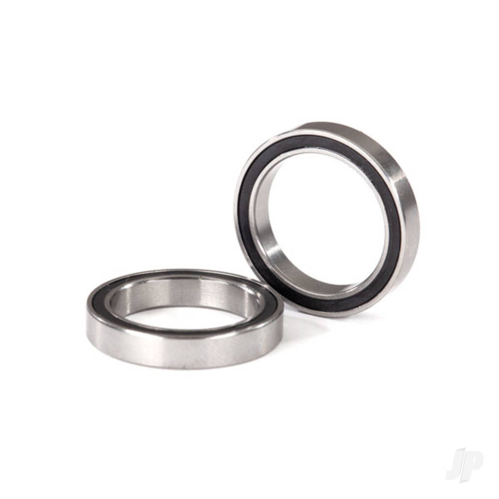 Traxxas Ball bearings, Black rubber sealed (17x23x4mm) (2 pcs)
