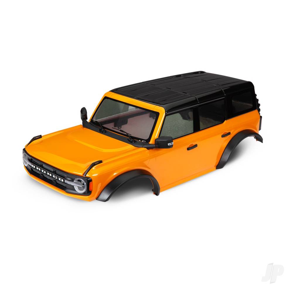 traxxas-body-ford-bronco-2021-complete-orange-painted-includes-grille-side-mirrors-door-handles-fender-flares-windshield-wipers-spare-tyre-mount-clipless-mounting-requires-8080x-inner-fenders