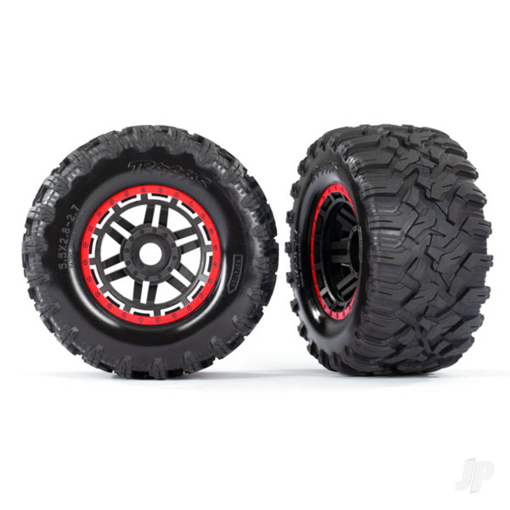 Traxxas Tyres & Wheels, Assembled Glued Maxx MT Tyres (2 pcs)