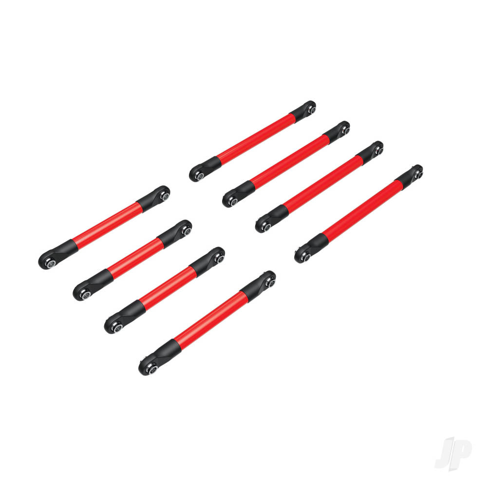 traxxas-suspension-link-set-6061-t6-aluminium-red-anodised-includes-5x53mm-front-lower-links-2-5x46mm-front-upper-links-2-5x68mm-rear-lower-or-upper-links-4