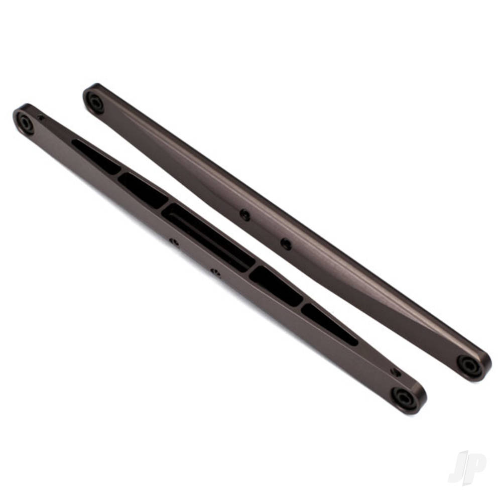 Traxxas Trailing arms, aluminium (Dark Titanium anodised) (2 pcs) (assembled with hollow balls)