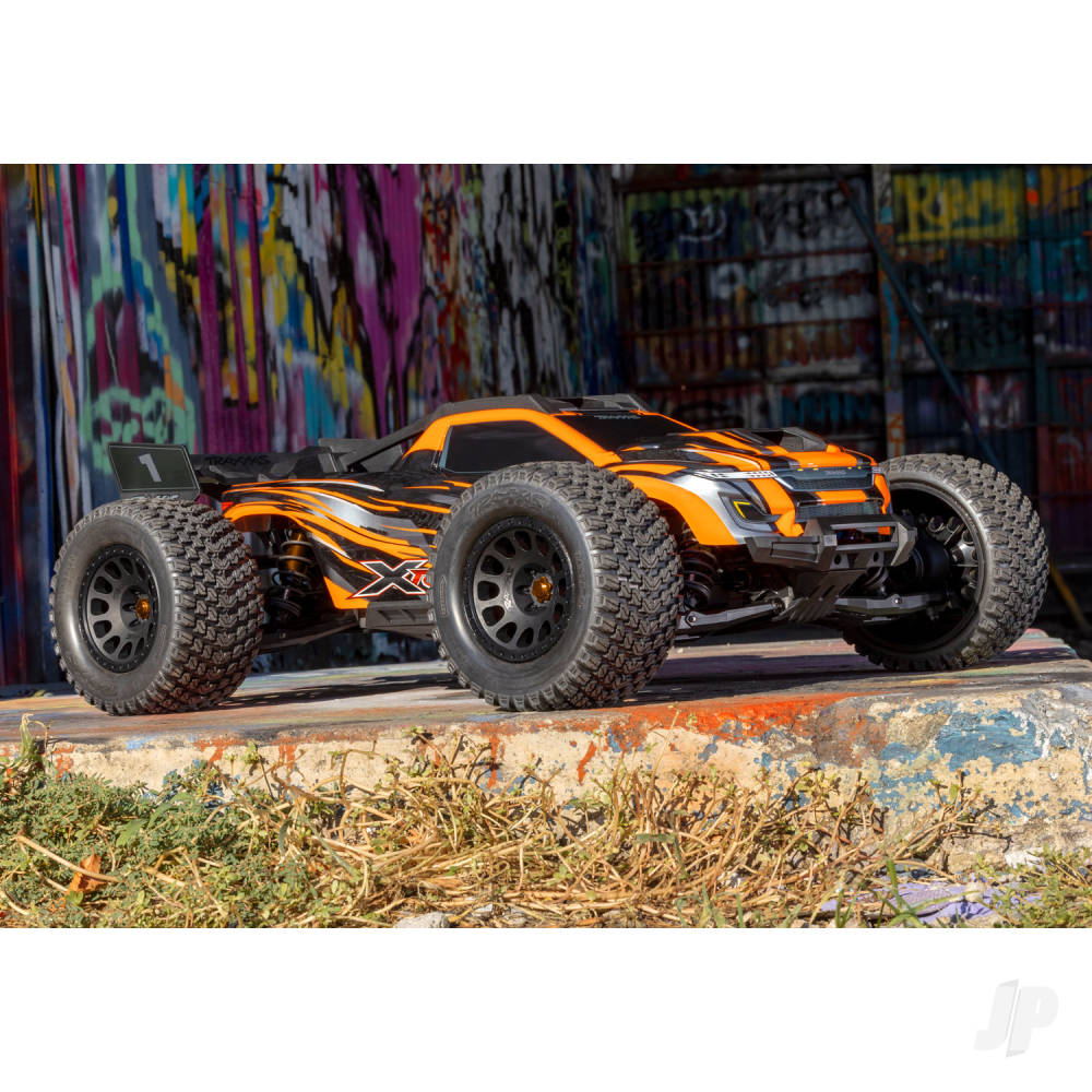 Traxxas XRT 1:6 8S 4WD Electric Race Truck, Orange (+ TQi 2-ch, VXL-8s, Velineon 1200XL, TSM, Clipless Body)-43