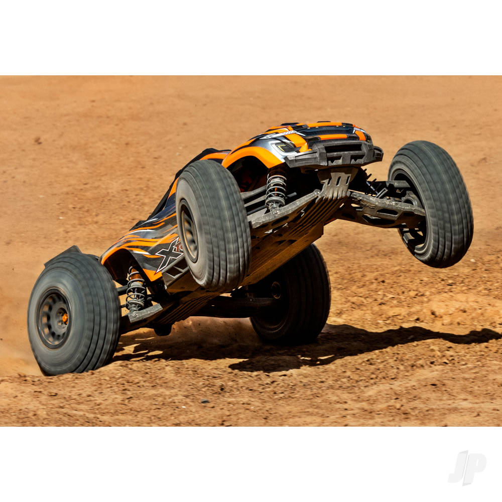 Traxxas XRT 1:6 8S 4WD Electric Race Truck, Orange (+ TQi 2-ch, VXL-8s, Velineon 1200XL, TSM, Clipless Body)-45