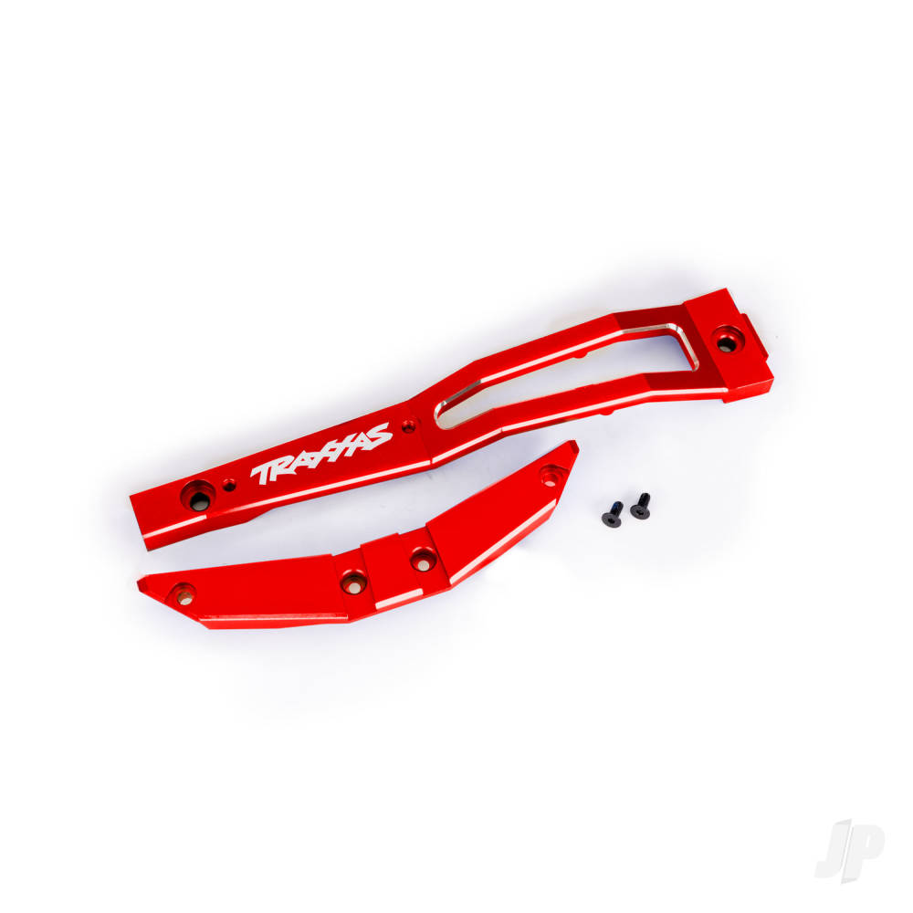 Traxxas Chassis brace, front, 6061-T6 aluminium (Red-anodised / 2.5x6mm CCS (with threadlock) (2 pcs)