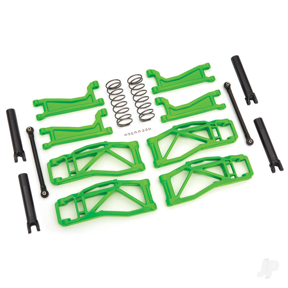 traxxas-suspension-kit-widemaxx-green-includes-front-rear-suspension-arms-front-toe-links-rear-shock-springs