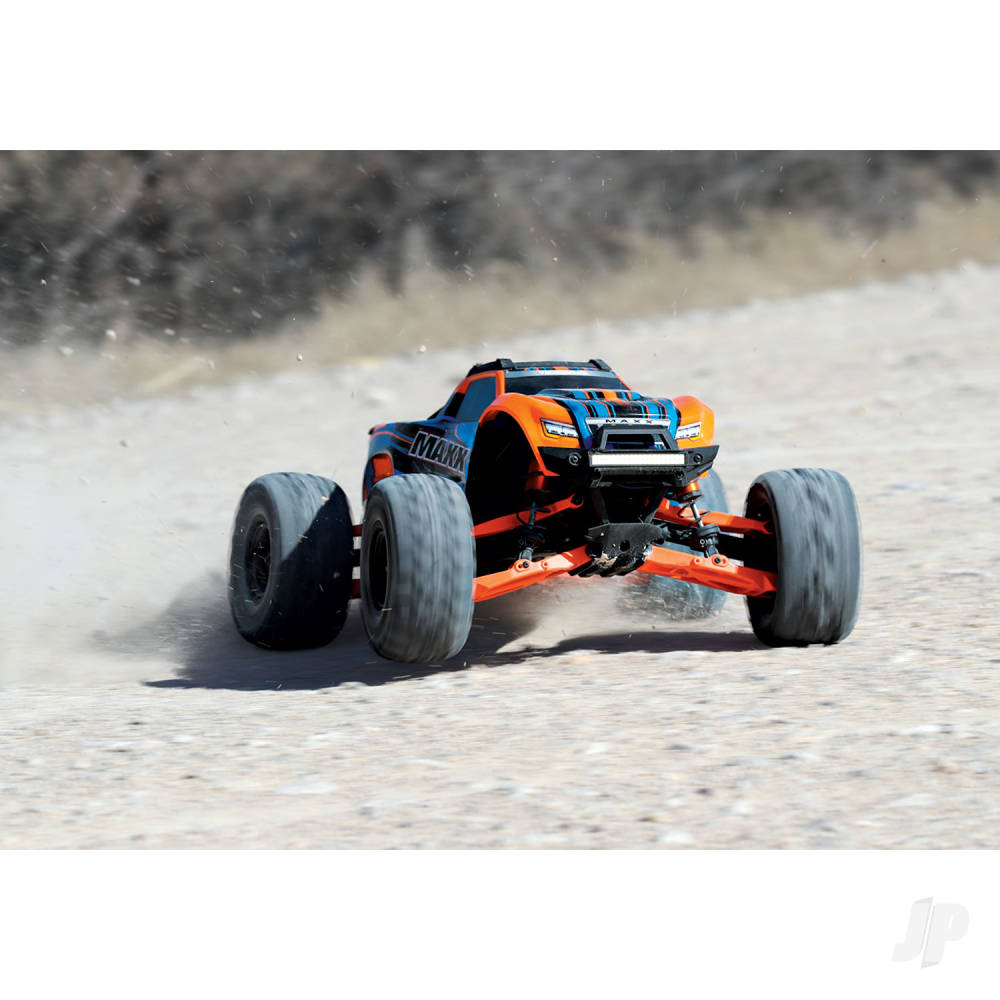 Traxxas Suspension kit, WideMaxx, Orange (includes Front & Rear suspension arms, Front toe links, Rear shock springs)-3