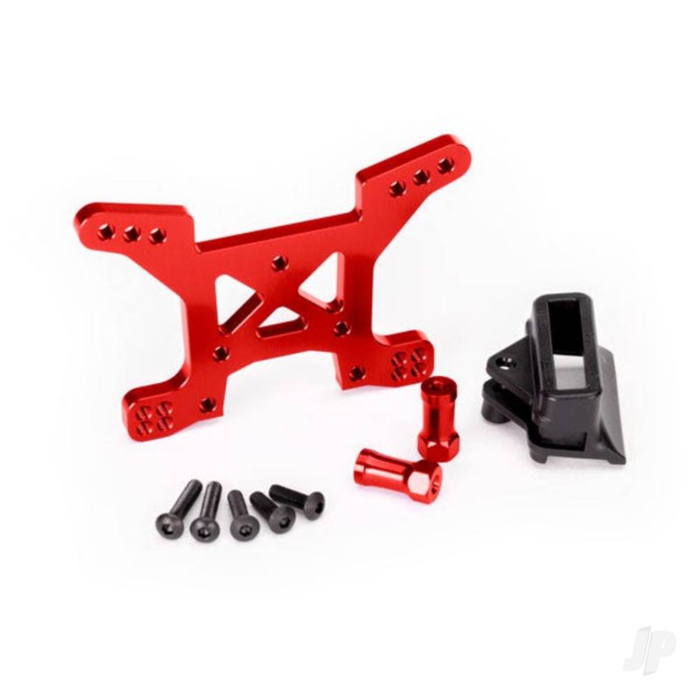 traxxas-shock-tower-front-7075-t6-aluminium-red-anodised-1pc-body-mount-bracket-1pc