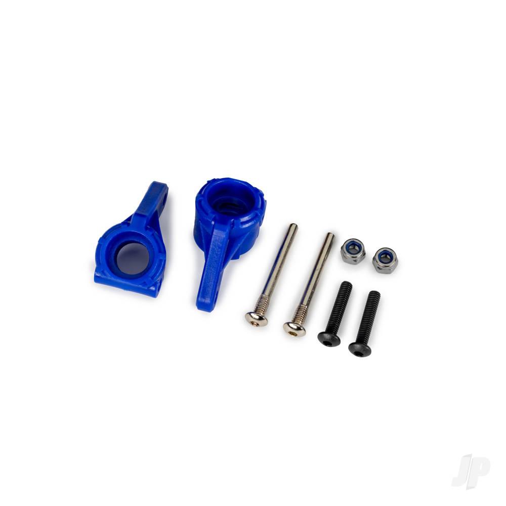 traxxas-steering-blocks-extreme-heavy-duty-blue-left-right-3x26mm-hinge-pins-2-pcs-3x15mm-bcs-2-pcs-for-use-with-9180-9181-9182-upgrade-kit