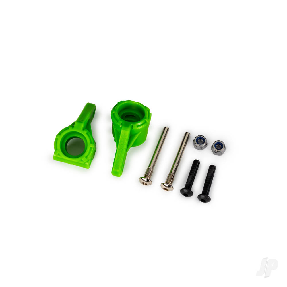 traxxas-steering-blocks-extreme-heavy-duty-green-left-right-3x26mm-hinge-pins-2-pcs-3x15mm-bcs-2-pcs-for-use-with-9180-9181-9182-upgrade-kit