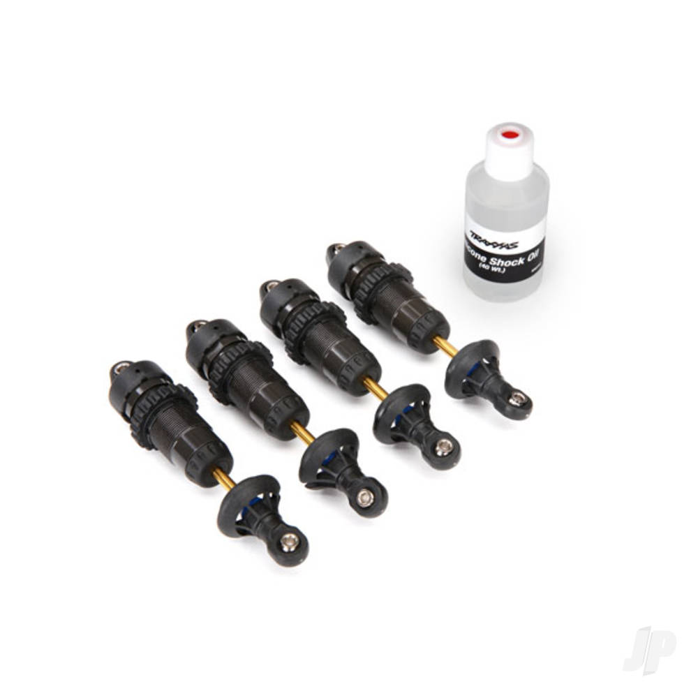 Traxxas Shocks, GTR Hard-anodised, PTFE-coated aluminium bodies with TiN shafts (fully assembled without springs) (4 pcs)