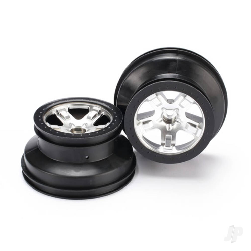 traxxas-wheels-sct-satin-chrome-black-beadlock-style-dual-profile-22-outer-30-inner-2-2wd-front-only