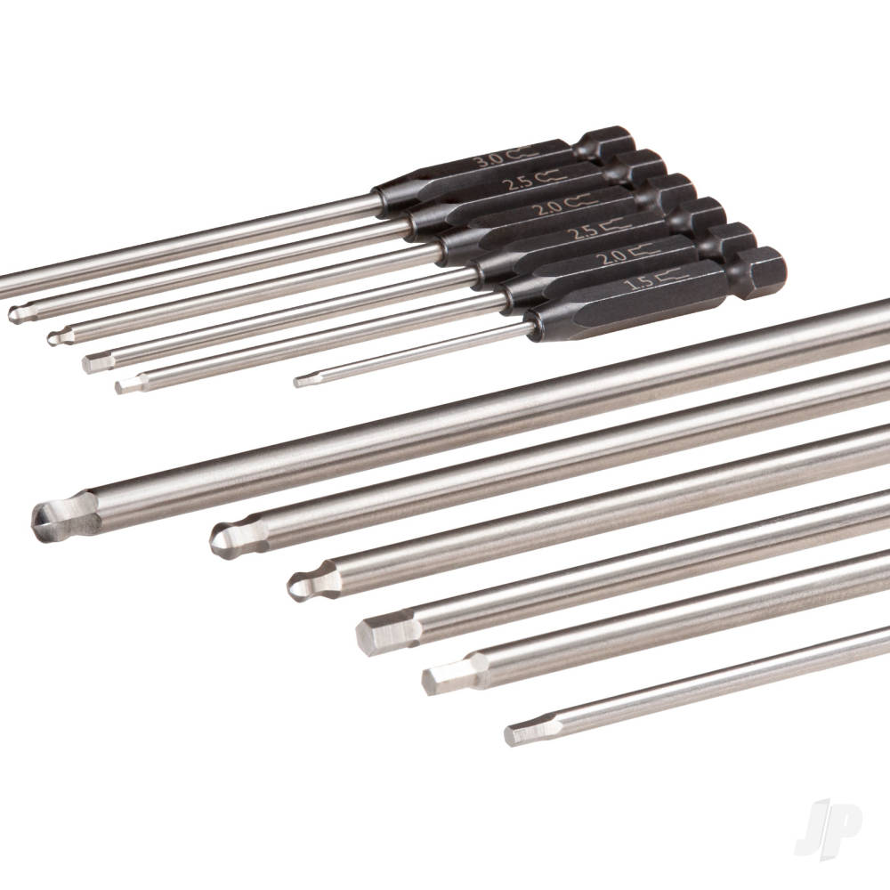 Traxxas 7-Piece Metric Speed Bit Straight and Ball-end Hex Driver 'Master' Set-10