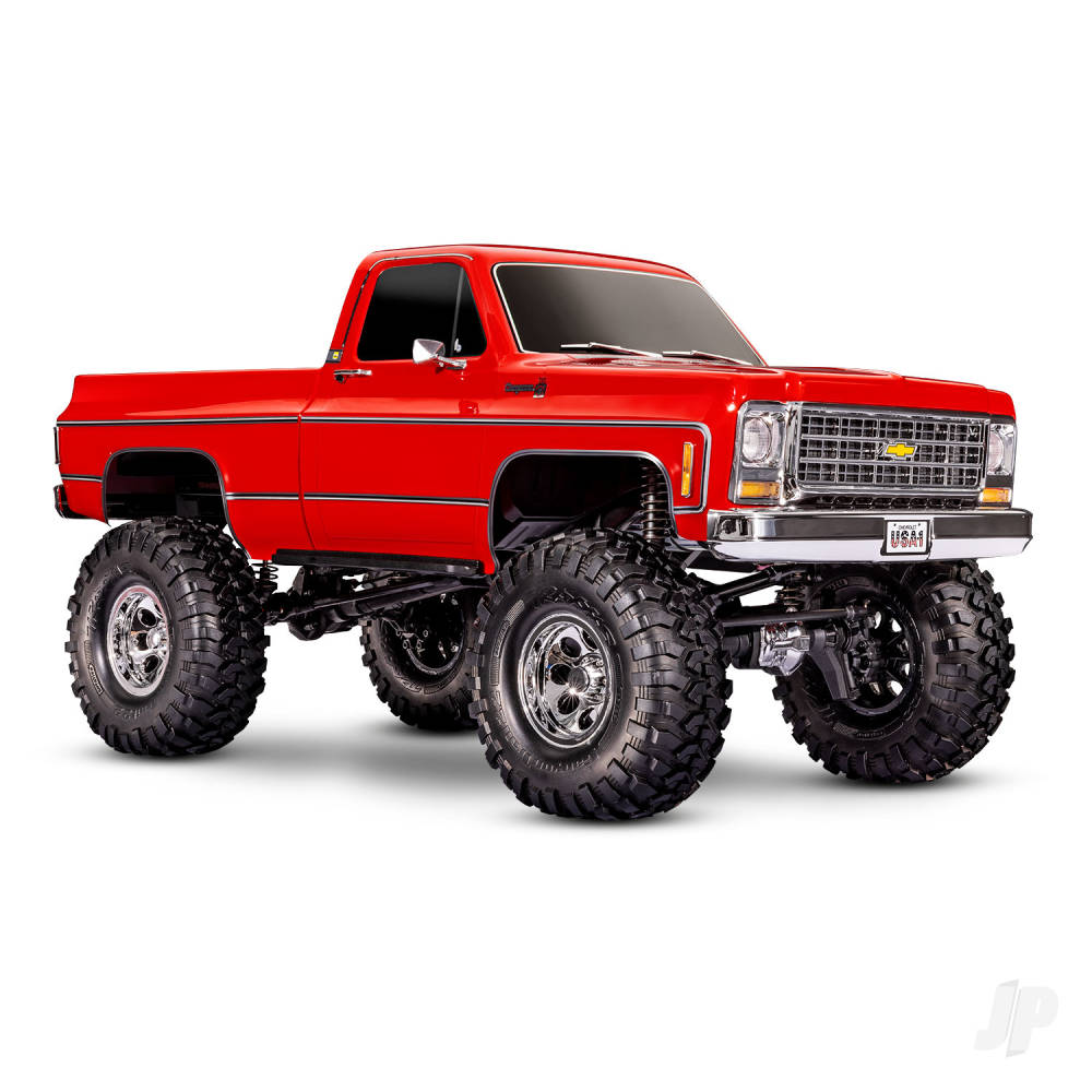Traxxas TRX-4 1979 Chevrolet K10 Truck 1:10 4WD RTD Electric Trail Crawler, Red (+ TQi 4-ch, XL-5 HV, Titan 550)