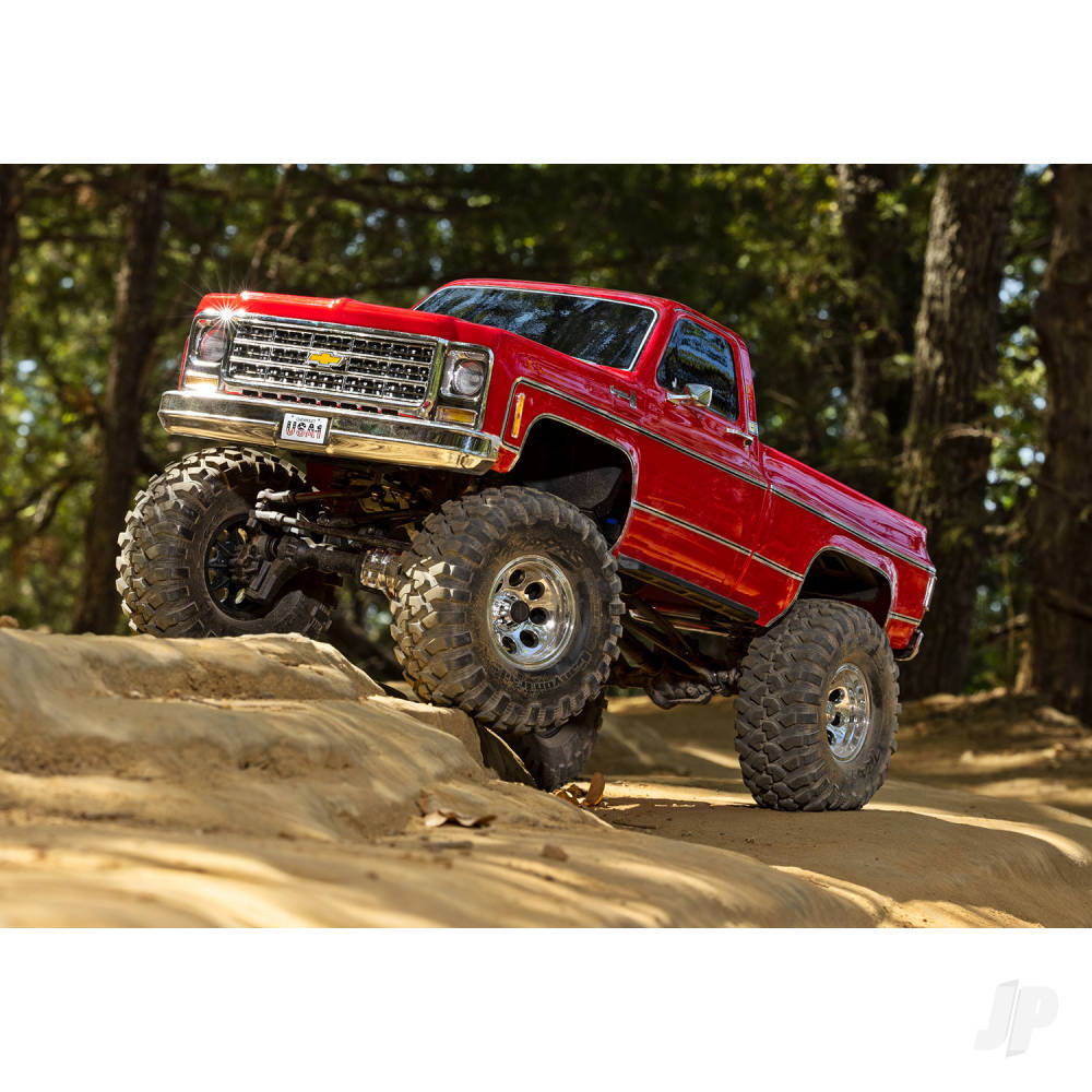Traxxas TRX-4 1979 Chevrolet K10 Truck 1:10 4WD RTD Electric Trail Crawler, Red (+ TQi 4-ch, XL-5 HV, Titan 550)-7
