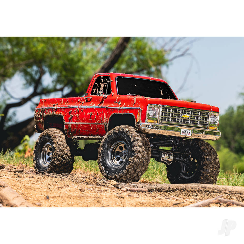 Traxxas TRX-4 1979 Chevrolet K10 Truck 1:10 4WD RTD Electric Trail Crawler, Red (+ TQi 4-ch, XL-5 HV, Titan 550)-12