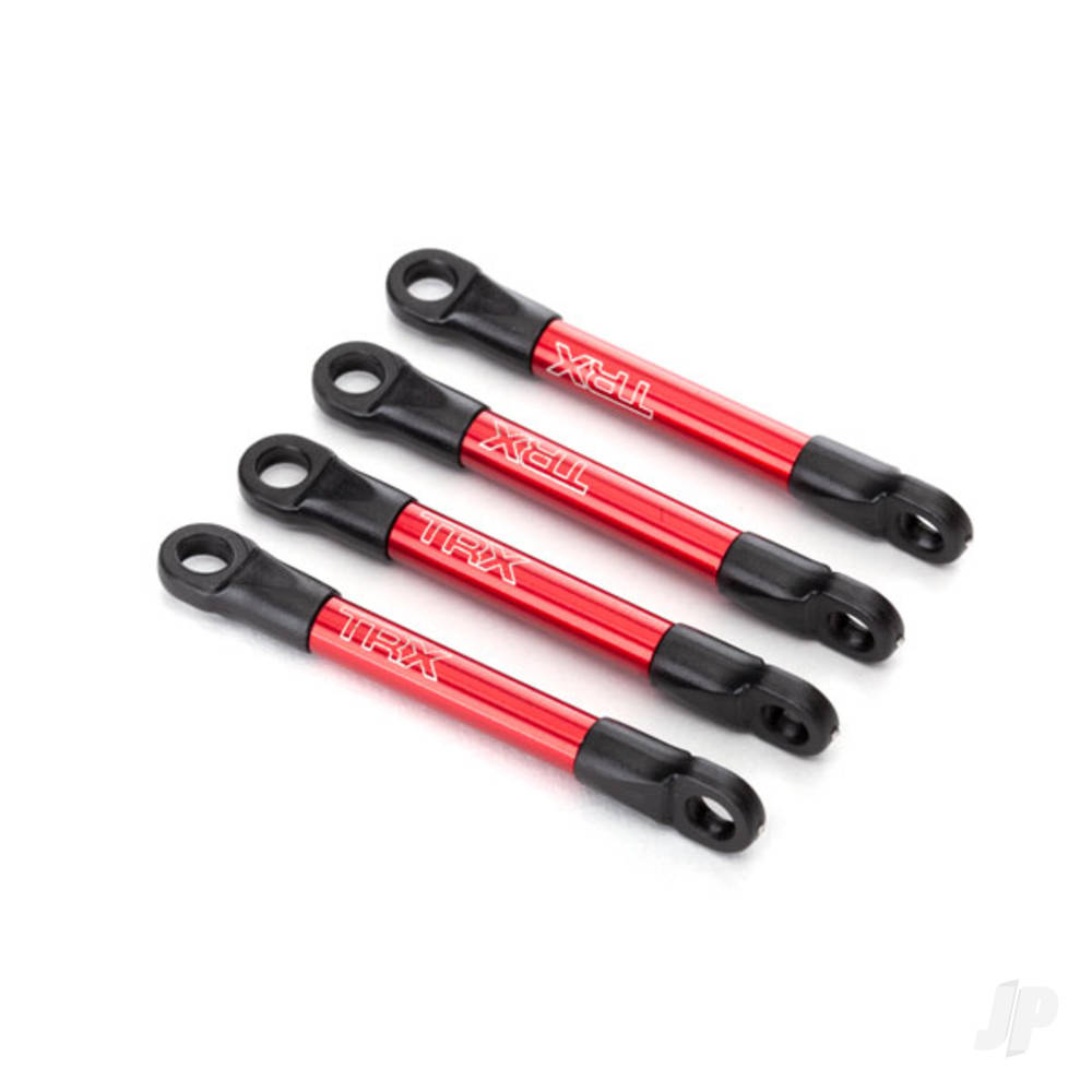 Traxxas Push rods, aluminium (red-anodised) (4) (assembled with rod ends) (1/16 Slash)