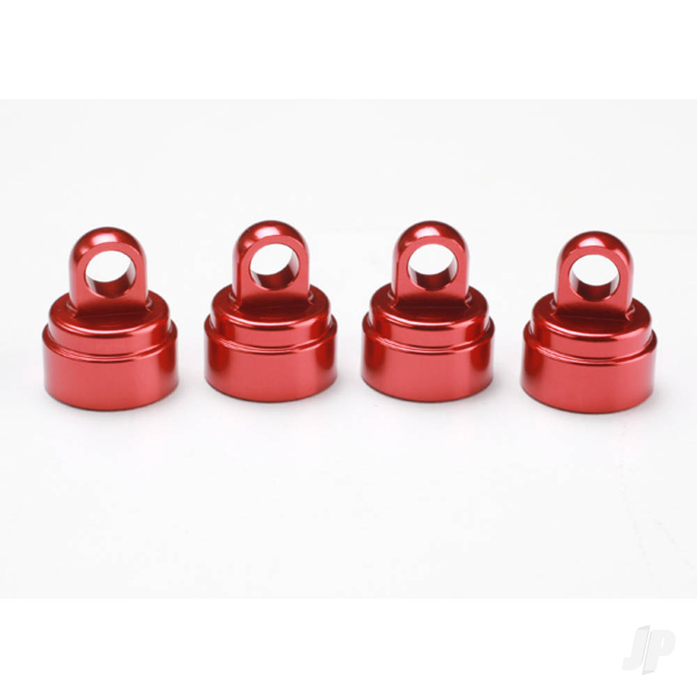 Traxxas Shock caps, aluminium (Red-anodised) (4 pcs) (fits all Ultra shocks)