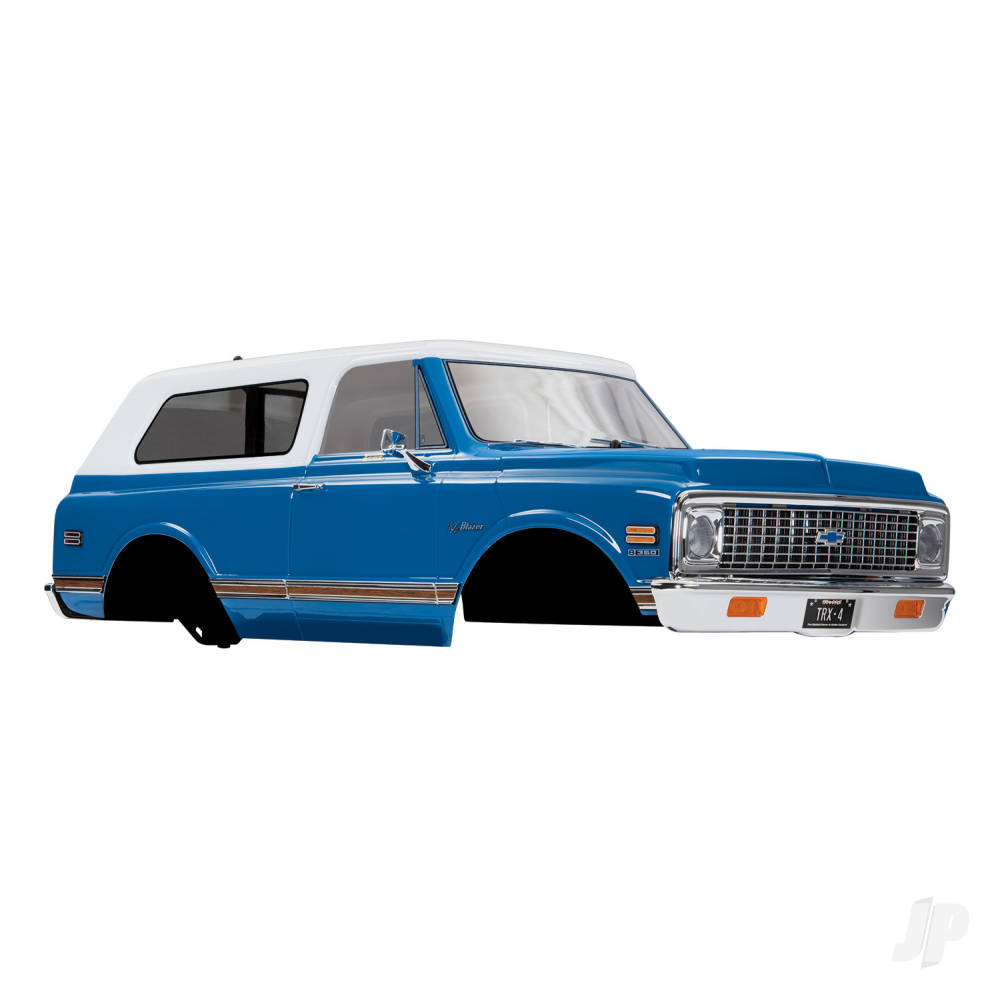 Traxxas Body, Chevrolet Blazer (1972), Complete (Blue) (includes grille, side mirrors, door handles, windshield wipers, Front & Rear bumpers, decals)-3