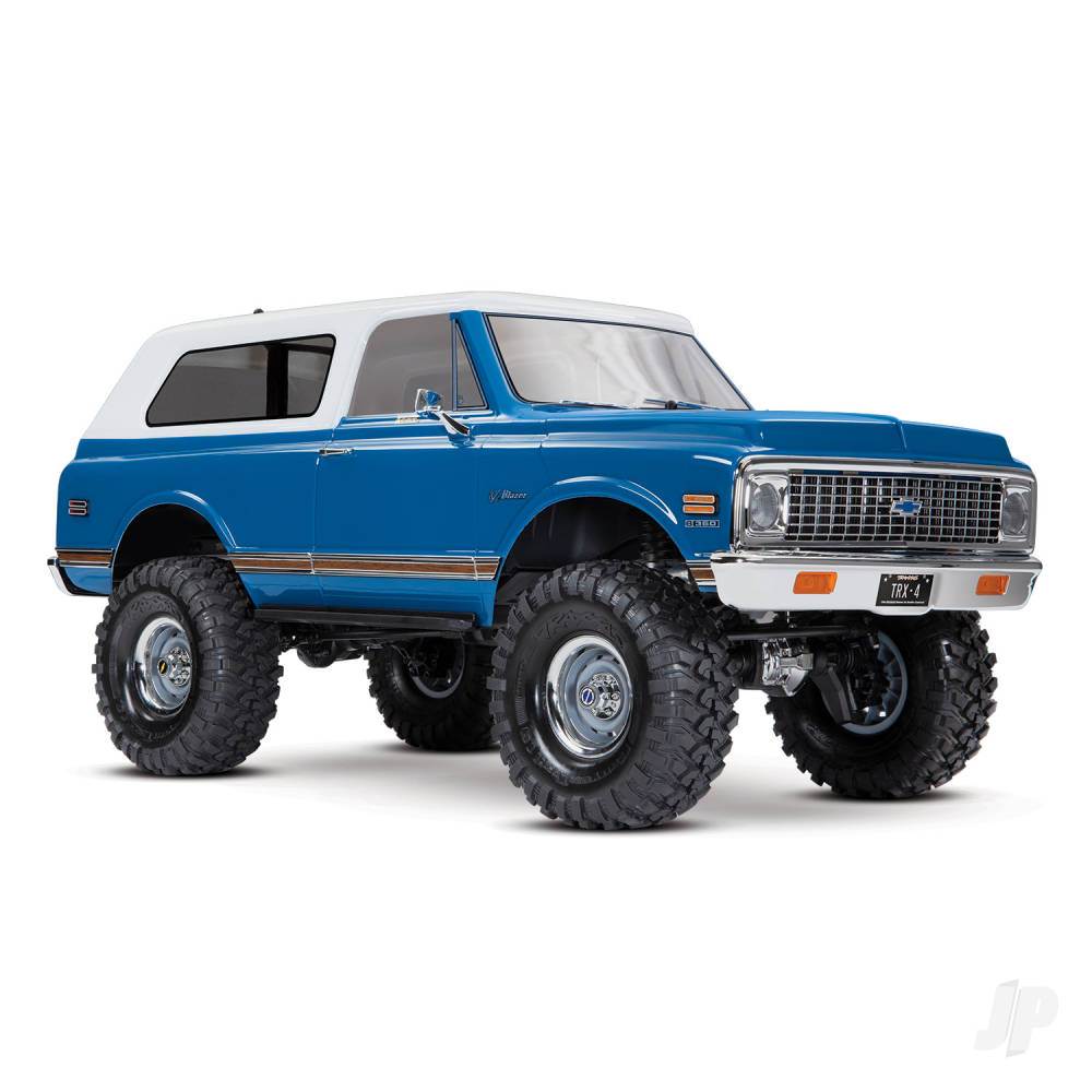 Traxxas Body, Chevrolet Blazer (1972), Complete (Blue) (includes grille, side mirrors, door handles, windshield wipers, Front & Rear bumpers, decals)-4