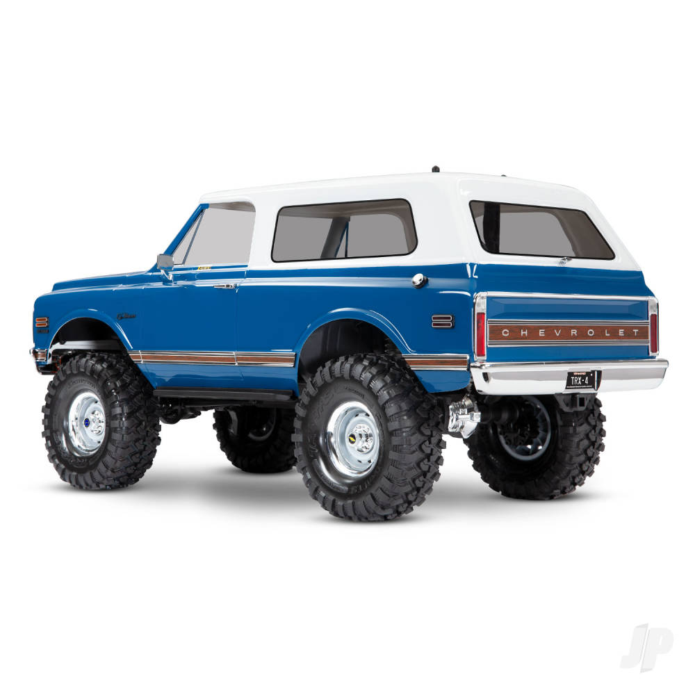 Traxxas Body, Chevrolet Blazer (1972), Complete (Blue) (includes grille, side mirrors, door handles, windshield wipers, Front & Rear bumpers, decals)-5