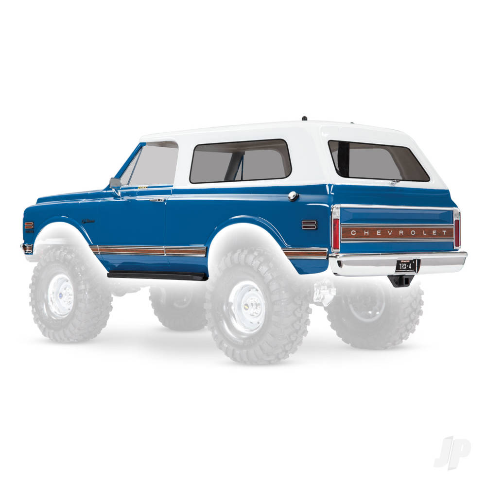 Traxxas Body, Chevrolet Blazer (1972), Complete (Blue) (includes grille, side mirrors, door handles, windshield wipers, Front & Rear bumpers, decals)-6