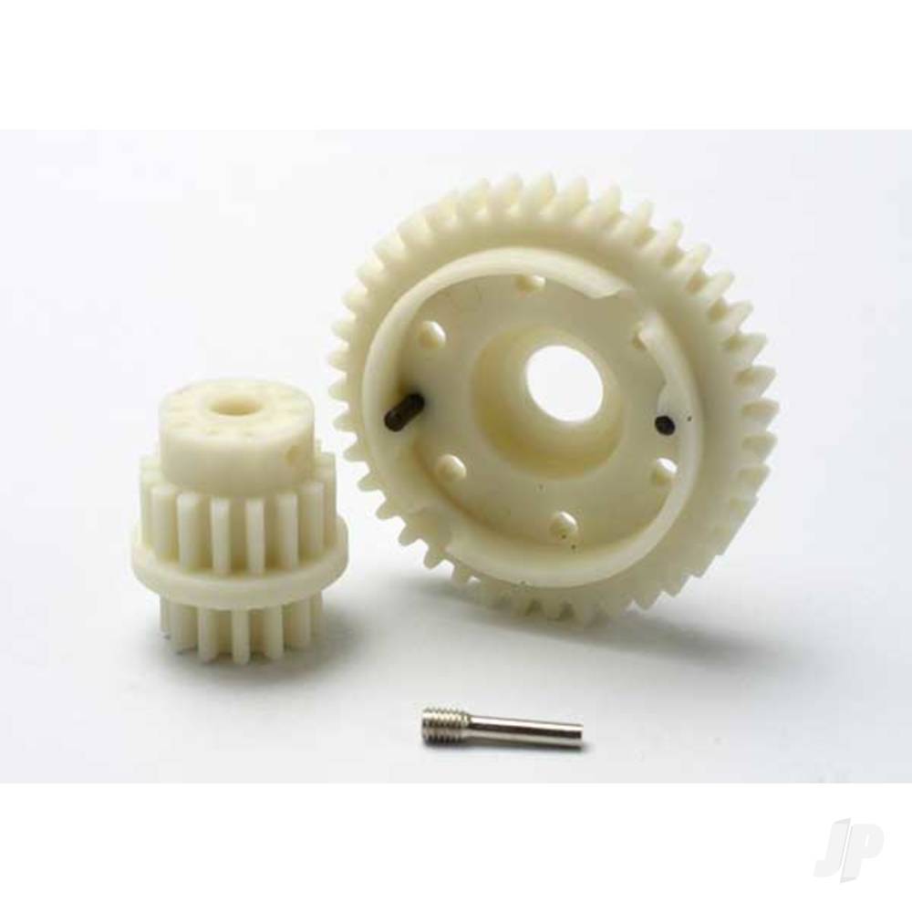 Traxxas Gear Set, 2-speed close ratio (2nd speed gear 40T, 13T-16T input gears, hardware)