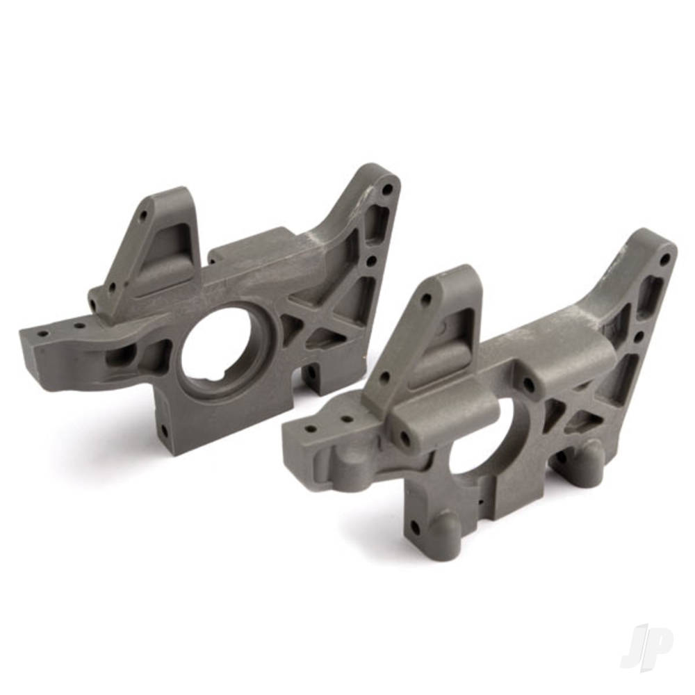 Traxxas Bulkheads (Left & Right) (Front) (Grey)