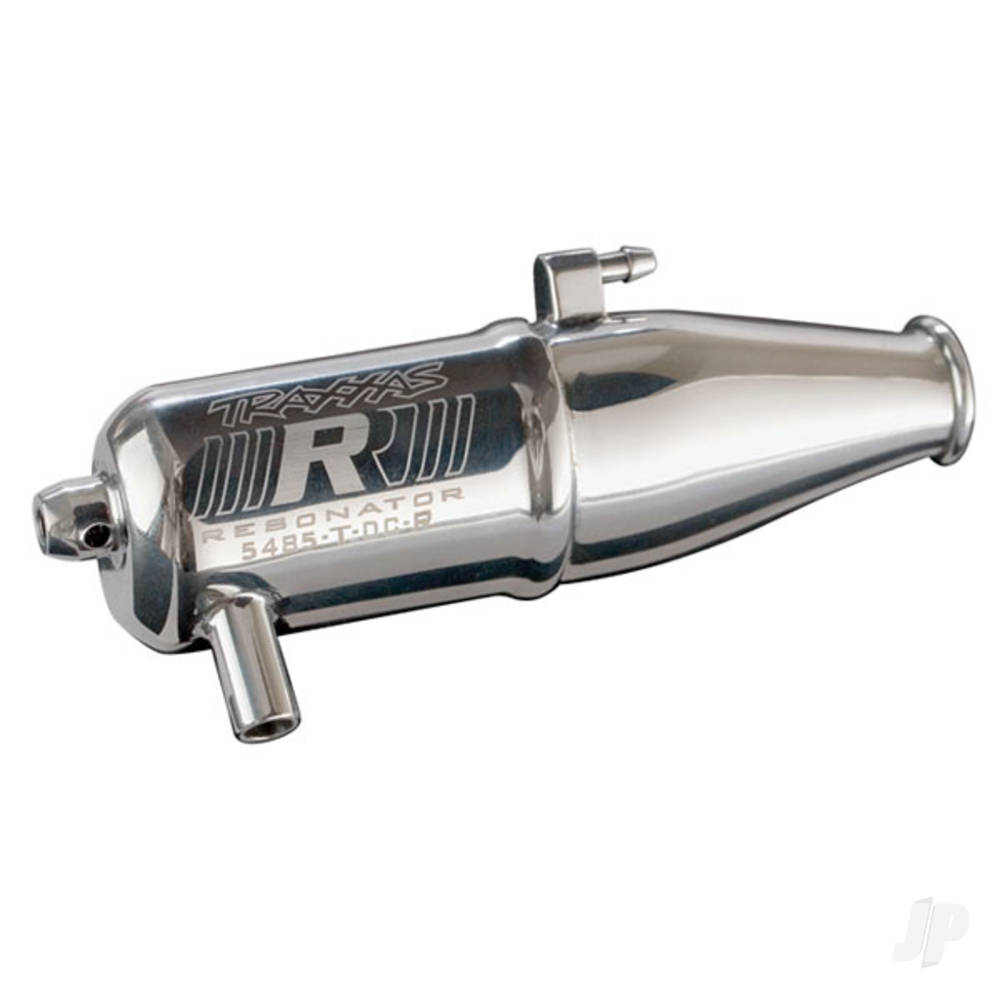 Traxxas Tuned pipe, Resonator, R.O.A.R. legal (dual-chamber, enhances mid to high-rpm power) (for Jato, N. Rustler, N. 4-Tec with TRX Racing Engines)