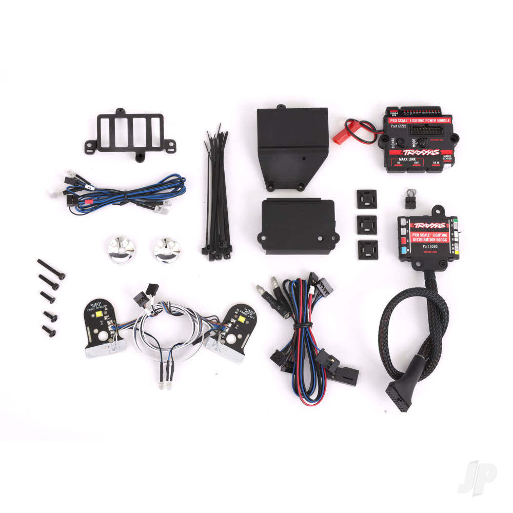 traxxas-pro-scale-led-light-set-trx-4-chevrolet-blazer-or-k10-truck-1979-complete-with-power-module-contains-headlights-tail-lights-side-marker-lights-distribution-block-fits-8130-or-9212-series-bodies