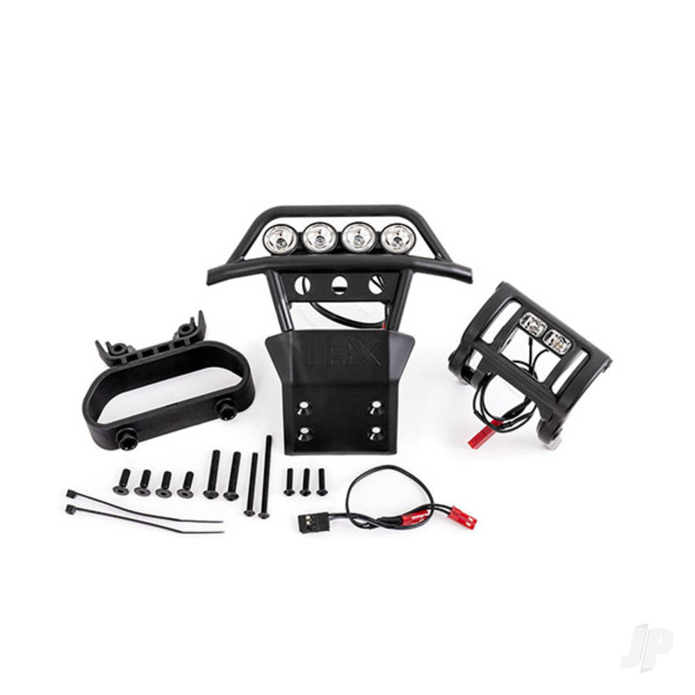 traxxas-led-light-set-complete-includes-front-and-rear-bumpers-with-led-lights-bec-y-harness-fits-2wd-stampede