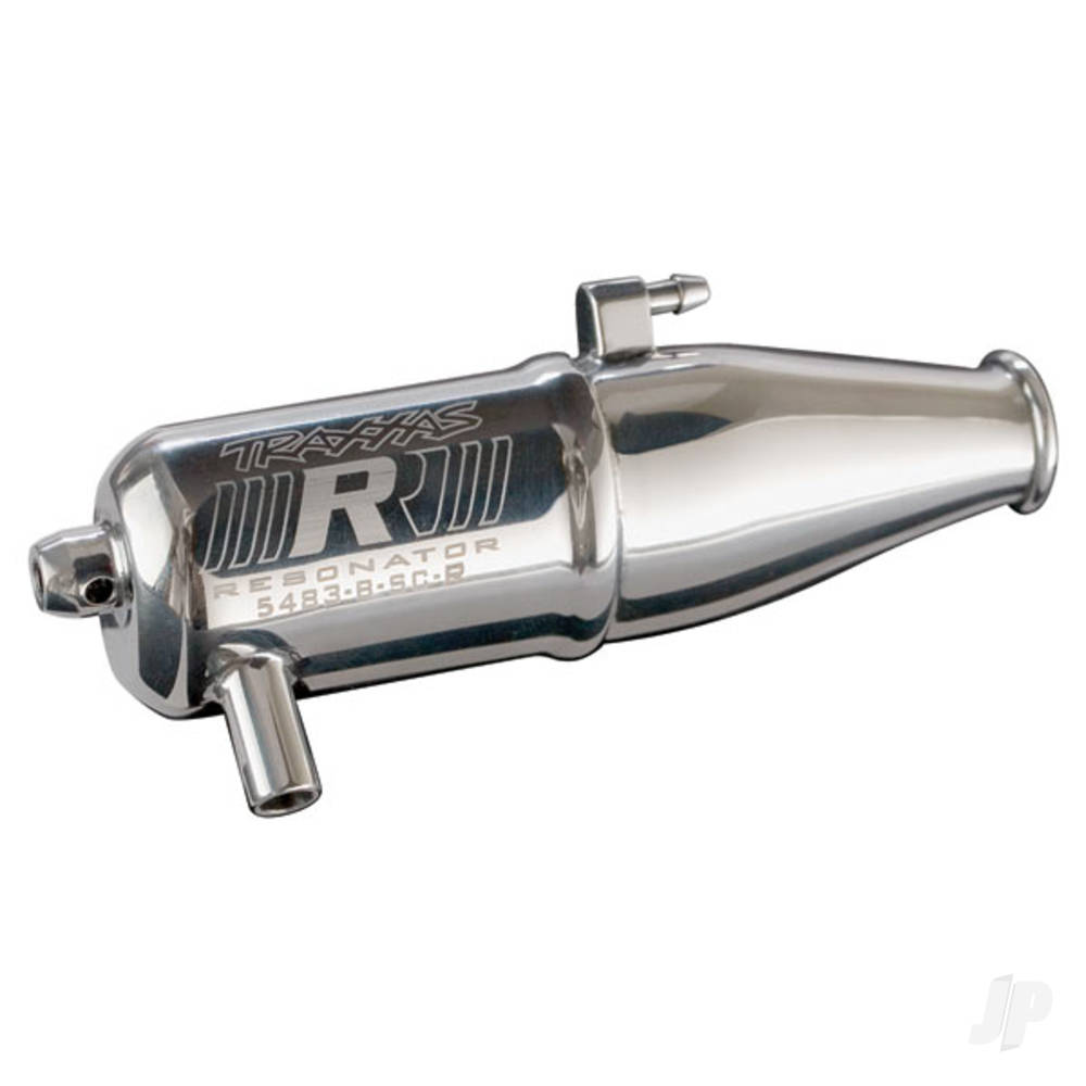 Traxxas Tuned pipe, Resonator, R.O.A.R. legal (single-chamber, enhances low to mid-rpm power) (for Jato, N. Rustler, N. 4-Tec with TRX Racing Engines)